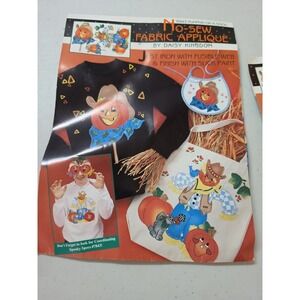 Vintage‎ Daisy Kingdom No-Sew Fabric Applique Pumpkin  #6943